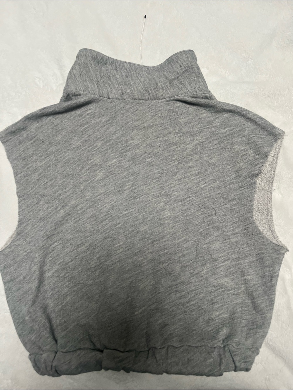 Lovers + Friends Gray Sleeveless Polo Crop Tank - Picture 2 of 5